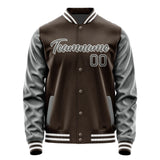 Custom Brown Dark Grey Jacket JA0101200118B21820