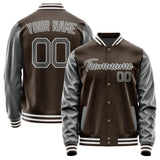 Custom Brown Dark Grey Jacket JA0101200118B21820