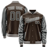 Custom Brown Dark Grey Jacket JA0101200118B31820