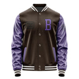 Custom Brown Light Purple Jacket JA010123011817232317