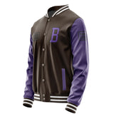 Custom Brown Light Purple Jacket JA010123011817232317