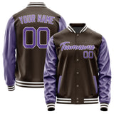 Custom Brown Light Purple Jacket JA0101230118B21823