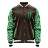 Custom Brown Emerald Green Jacket JA010124011817242417