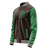 Custom Brown Emerald Green Jacket JA010124011817242417