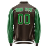 Custom Brown Emerald Green Jacket JA0101240118B31824