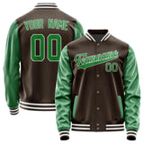 Custom Brown Emerald Green Jacket JA0101240118B31824