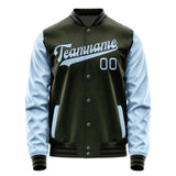 Custom Olive Light Blue Jacket JA0202080217B31708