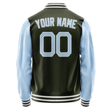 Custom Olive Light Blue Jacket JA0202080217B21708