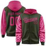 Custom Olive Pink Jacket