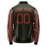 Custom Olive Crimson Red Jacket JA0202150218B21815