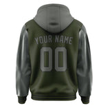 Custom Olive Dark Grey Jacket