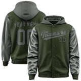 Custom Olive Dark Grey Jacket