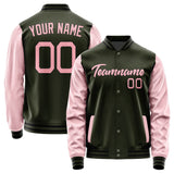 Custom Olive Light Pink Jacket