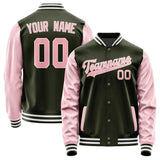 Custom Olive Light Pink Jacket