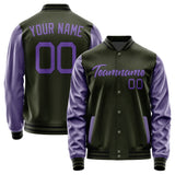 Custom Olive Light Purple Jacket