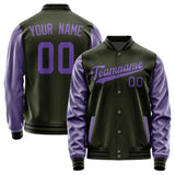 Custom Olive Light Purple Jacket