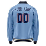 Custom Light-Blue Royal Solid Color Varsity Letterman Jacket JA02240617JC248