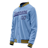 Custom Light-Blue Royal Solid Color Varsity Letterman Jacket JA02240617JC252