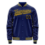 Custom Royal Old-Gold Solid Color Varsity Letterman Jacket JA02240617XF560