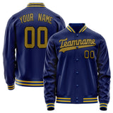 Custom Royal Old-Gold Solid Color Varsity Letterman Jacket JA02240617XF560