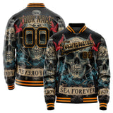 Custom Black Skull Jacket