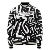 Custom Monochrome Graffiti Jacket