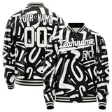 Custom Monochrome Graffiti Jacket