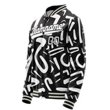 Custom Monochrome Graffiti Jacket