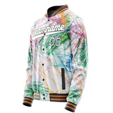 Custom Colorful Crayon Lines Jacket