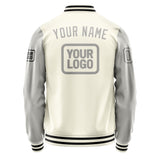 Custom Cream Gray Jacket JA030304031717040417