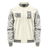 Custom Cream Gray Jacket JA030304031717040417