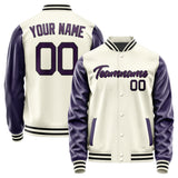 Custom Cream Purple Jacket JA0303070317B21707