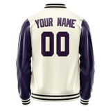 Custom Cream Purple Jacket JA0303070317B31707