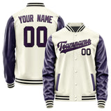 Custom Cream Purple Jacket JA0303070317B31707