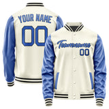 Custom Cream Sky Blue Jacket JA0303090317B21709