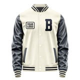 Custom Cream Navy Jacket JA030311031717111117