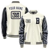 Custom Cream Navy Jacket JA030311031717111117