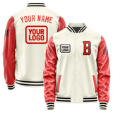 Custom Cream Orange Red Jacket JA030312031717121217