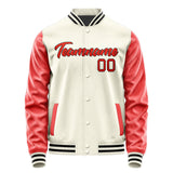 Custom Cream Orange Red Jacket JA0303120317B21712