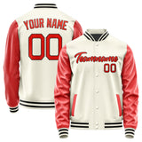 Custom Cream Orange Red Jacket JA0303120317B21712