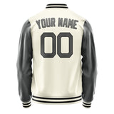 Custom Cream Dark Grey Jacket JA0303200317B21720