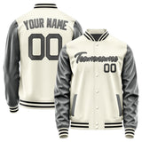 Custom Cream Dark Grey Jacket JA0303200317B21720