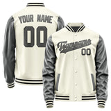 Custom Cream Dark Grey Jacket JA0303200317B31720