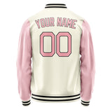 Custom Cream Light Pink Jacket JA0303210317B21721