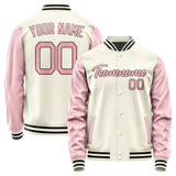 Custom Cream Light Pink Jacket JA0303210317B21721