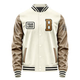 Custom Cream Khaki Jacket JA030322031717222217