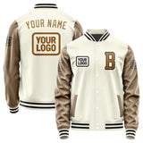 Custom Cream Khaki Jacket JA030322031717222217