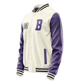 Custom Cream Light Purple Jacket JA030323031717232317