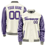 Custom Cream Light Purple Jacket JA0303230317B21723