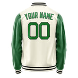 Custom Cream Emerald Green Jacket JA0303240317B21724